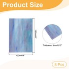8 Sheets Stained Glass Sheets 4 x6  Variety Mosaic Glass Tiles blue green Series