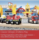 New Brio World Cargo Railway Deluxe 54 Pieces Wooden Train Set For Kids Ages 3 