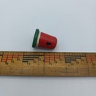 Hand Painted Wooden Watermelon Flower Pot Souvenir Thimble
