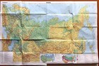 World Travel Map Of Russia  Moscow Postcard Set