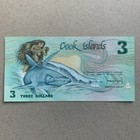          Cook Islands 3 Dollars Banknote Naked Ina   Shark  Nude Currency