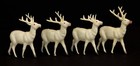 Vintage Celluloid Reindeer Lot Of 4 Christmas D  cor    made In Occupied Japan    Mcm