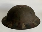 Wwi Doughboy Helmet  1st Infantry Division   Big Red One   I Corps Markings