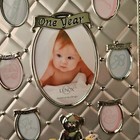 Lenox Photo Picture Frame First Year Baby Childhood Memories Multiple Openings