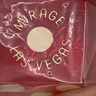 Vtg Mirage Las Vegas Casino Dice Numbered Red Set Original Stapled Bag Logo Rare