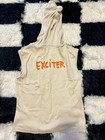 Rare   Depeche Mode Exciter Beige Sleeveless Hooded Top Shirt Rock   Pop