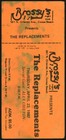 The Replacements  band -paul Westerberg-1987 Concert Ticket Stub  cocoa Beach 