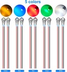 12v Led Indicator Light 24v 8mm Panel Cutout Metal Pilot Dash Lamp Car Truck