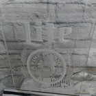 Vintage Miller Lite Pilsner Beer Acrylic Light Up Bar Sign 13x11 Usa  read 