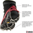 Kahtoola Microspikes Footwear Traction Snow  Ice  Hiking   Red  Sz Small 2023
