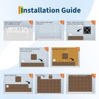 Wooden 3d Acoustic Wall Panels  6-pack  23 6 x23 6  Each  23 2 Sq Ft Total 