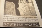 Vintage 1920 s Art Deco Sample Luncheon Menu Southern Pacific Railroad