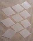 Lot 32 - 10 x13  And 12- 12 x8  Plastic Canvas Sheets   20 Shapes -7 Mesh Count 