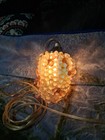 Vintage 9    Lucite Clear Grapes Pink Clovers Acrylic Swag Lamp 15-ft Cord  Switch