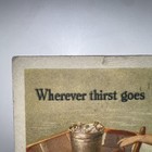 Vintage Coca-cola Advertising Ink Blotter    wherever Thirst Goes    1942