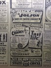 Aug 22  1929 Newspaper Page  2298- Lon Chaney In  thunder  Movie Ad     