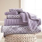 Modern Threads Oxford 6-piece Yarn Dyed Adult Cotton Bath Towel Set  Lavender