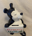 Rare Vintage 1950s Red Wing Pottery Hamm s Beer Bear Figural Ceramic Coin Bank