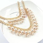  2 Broke Girls Caroline Pearl Statement Bib Necklace