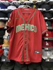 Mexico World Baseball Classic Wbc Burgundy Stitched Jersey  sz Xl 