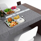 Stainless Steel Divided Plates 2 Pack Stainless Steel Rectangular Divided Plates