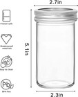 Share Mason Jars 12 Oz  15 Pcs Canning Jars Jelly Jars With Regular Lids  Ideal 