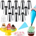 14pcs Large Piping Tips Set  Stainless Steel