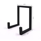 Vinyl Record Storage Black Metal Tabletop 4 96 X 6 3 X 9 44 Inches 