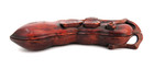 Chinese Carved Wood Peapod Trinket Box