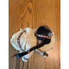 Vintage The Emerald Doll Native American Porcelain Sleeping Doll  Drum Mallet