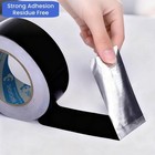 Black Aluminum Foil Tape Black Adhesive Aluminum Foil Tape High Temp Heavy Duty