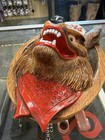 Stunning Vintage 1987 Coors Light Beer Wolf 3-d Wall Advertising Sign - Man Cave