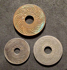 Thailand-3 Old Coins - 1 5 10 Satang-c 1908-1939 Date Range- Y 36 37 51  Tek2