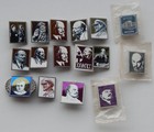 Lenin Communism 16 Very Rare Ussr Soviet Russian Pins Badges Glass Sital