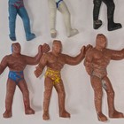 Lot Of 12 Vintage Mexican Lucha Libre Wrestler Figures     Retro Rubber Toys 80s  
