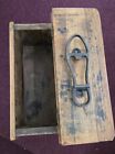 Shoe Shine Stand   Storage Box  cast Iron Foot Rest Inside Lid