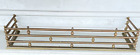 Antique 48  Architectural Ball   Rail Brass Fireplace Fender Hearth Guard 48x14   
