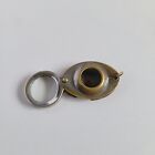 Vintage Brass Loupe Magnifying Glass Keychain Fob Made In Occupied Japan Used