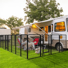 New Metal Dog Playpen Crate 6 Panels For Dog Pets Indoor Outdoor Exercise Us