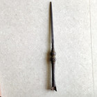 18c Antique Indo Persian Brass Work Double Melon Iron Spear Head Rare Old Sp66