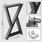 Yahpetes 2pcs Cast Iron Table Legs Industrial 28  X 18  Black