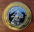 Las Vegas   Aladdin   Limited Edition  10 Silver Strike    999 Fine Silver