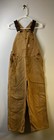Carhartt Boys Size 12 Brown Canvas Bib Overalls Buckle button Cotton