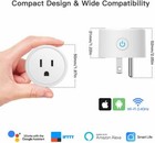 4pcs Smart Wifi Plug Mini Outlet Plug Switch Power Wireless Control Google Alexa