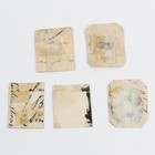 Lot Of 5 Finland Sweden Denmark Cut Square Postal Stationery Stamps