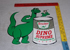 Vintage Sinclair Dino Supreme Motor Oil Die-cut Dinosaur 13  Metal Gasoline Sign