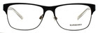 Burberry Be1289 1007 Black Mens Rectangle Full Rim Eyeglasses 55-16-140 B 39