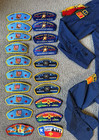Vtg Boy Scout Lot  Shirts  Vests  Shorts  Patches  Pins - 250  Patches   Pins