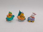 Vintage Avon Easter Ornaments Lot Of 3 Eggspression Bunny Duck Car Plane Boat