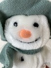 Vintage 1986 The Snowman Plush Eden Toys Green Hat Scarf 7    Stuffed